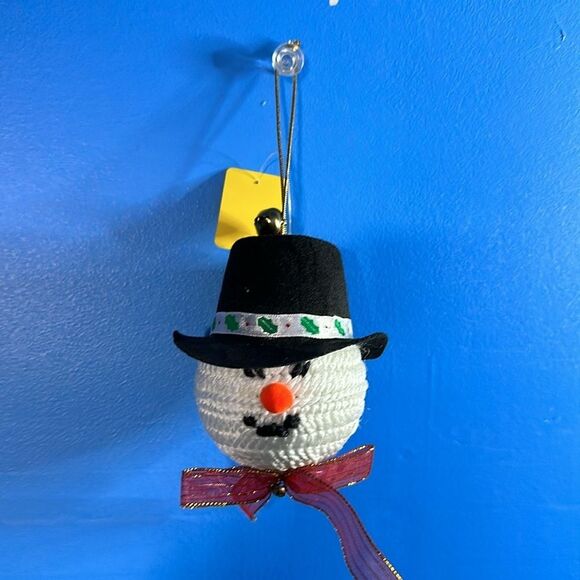 Snowman Christmas Tree Ornament Holiday Winter Decor Cute Hanging Gift - Picture 2 of 2